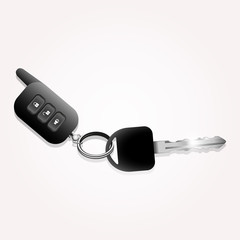 Car keys with remote control alarm