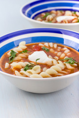 Fresh tomato soup.