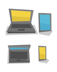 Electronic mobility devices vector illustration