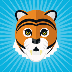 Tiger head flet design © Oleg and Polly