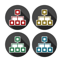 Obraz premium Flow chart Icon 