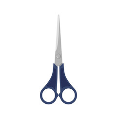 Scissors icon in flat style