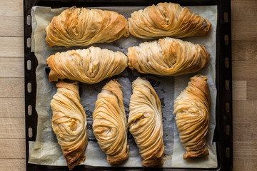 Turkish Borek / Patty with cheese or eggplant.