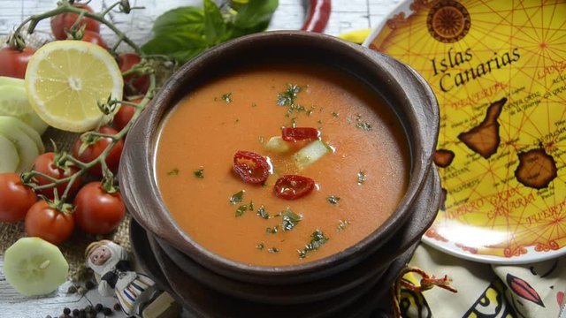 Gaspatxo &Gamma;&kappa;&alpha;&sigma;&pi;ά&tau;&sigma;&omicron; Gazpacho 西班牙凍湯 Gaspacho جازباتشو 가스파초 ガスパチョ Гаспачо גספצ'ו กัซปาโช Gastronom&iacute;a de Espa&ntilde;a Spanish cuisine 西班牙飲食 Испанская кухня Spanska k&ouml;ket Spanische K&uuml;che Canary islands