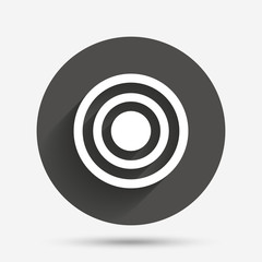 Target aim sign icon. Darts board symbol.