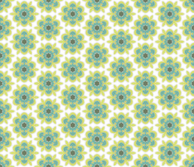 Medieval floral textile pattern
