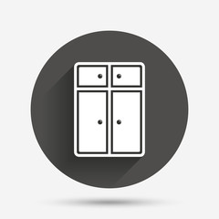 Cupboard sign icon. Modern furniture symbol.