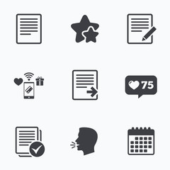 Document icons. Download file and checkbox.