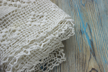 Handmade crocheted cotton organic blanket