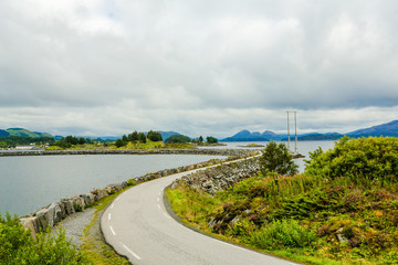 Fototapeta premium Island road in Norway