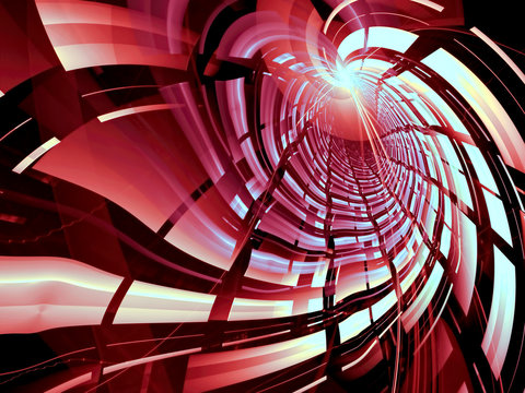 Abstract tunnel - computer-generated image © olgasalt