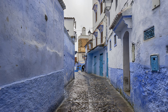 hermosa medina azul de Chaouen, Marruecos