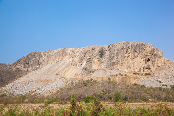 Fototapeta na wymiar limestone quarry