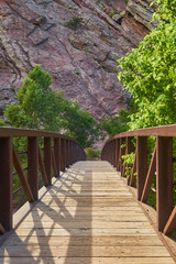 Fototapeta premium Old bridge in Eldorado Canyon, Colorado