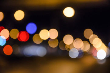 Fototapeta premium Lights blurred bokeh background