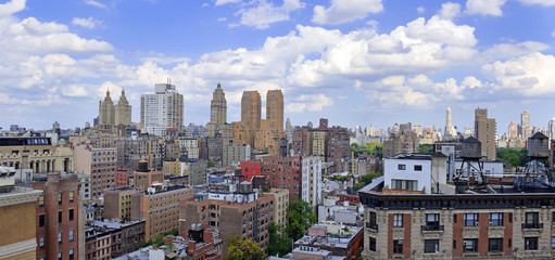 Panorama of City Skyline of Upper West Side of Manhattan, New York City