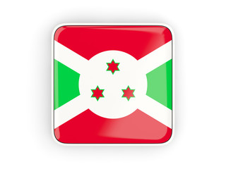 Flag of burundi, square icon