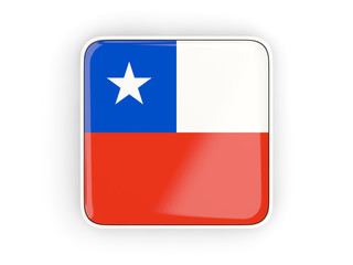 Flag of chile, square icon