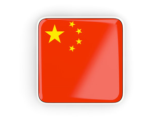 Flag of china, square icon
