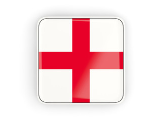 Fototapeta premium Flag of england, square icon