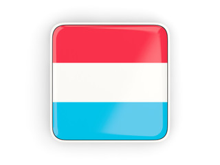 Flag of luxembourg, square icon