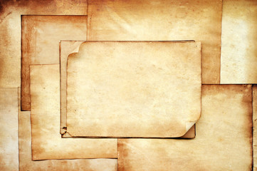 old papers texture for background with sunlight vintage color