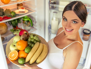 Pregnant woman in the kitchen