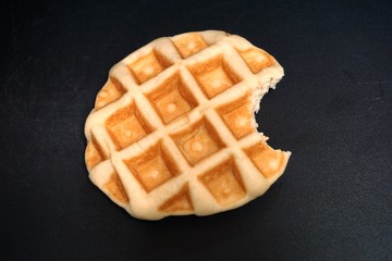 bite of waffle