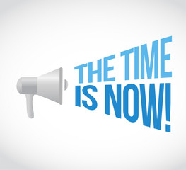 the time is now loudspeaker text message
