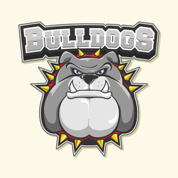 bulldog logo illustration design