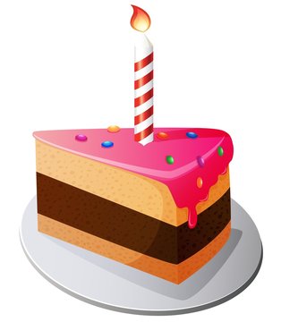 Birthday cake cartoon