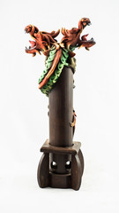 Bamboo Incense Holder Burner Stick Wood Brown Handmade Craft Spa Aroma Cylinder