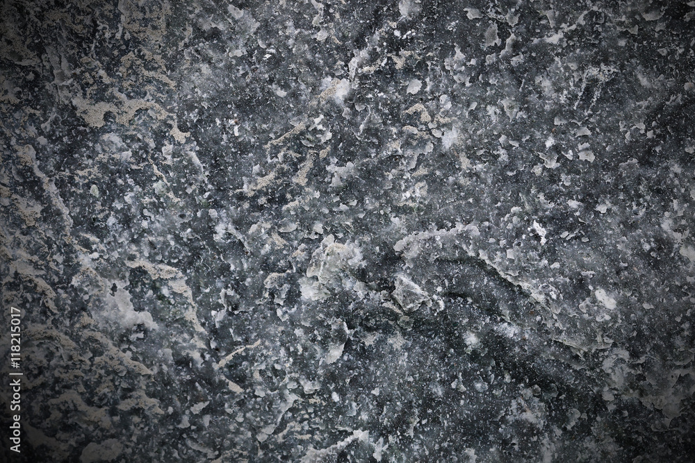 Poster black and white stone texture with edge shadow for background
