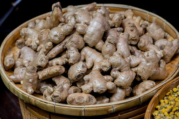 heap of ginger root