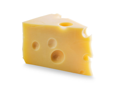 Piece of Cheese with holes