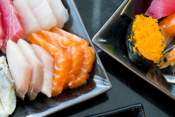 Shushi and Sashimi set