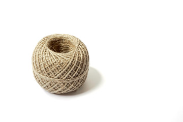 Bindfaden, Seil auf weißem Untergrund