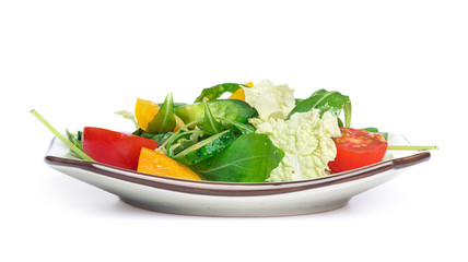 salad with vegetables isolated