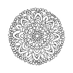 Mandala ornament, hand made sketch for your design