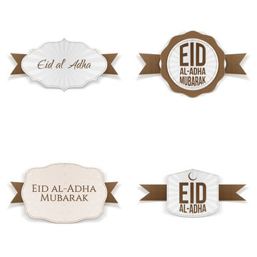Eid al-Adha Mubarak Banners Set