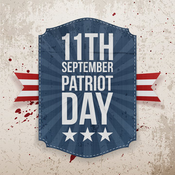 September 11th Patriot Day paper Tag