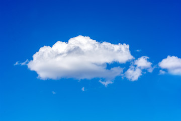 White cloud in the blue sky