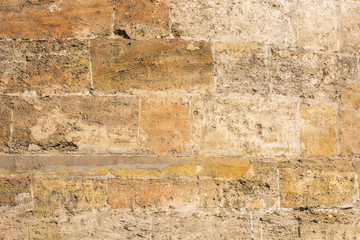 The wall of sand stone texture background