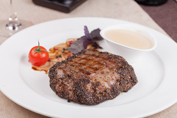 Grilled beef steak