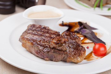 Grilled beef steak