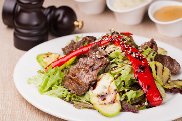 salad with meat