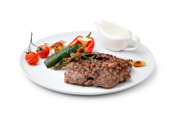 Grilled beef steak