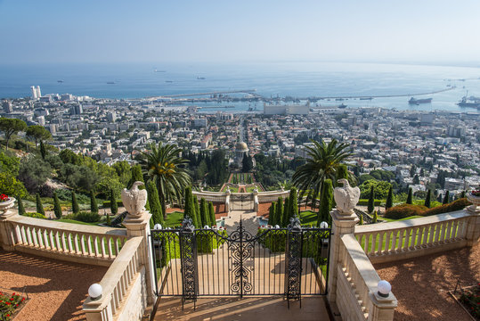 The Bahai gardens in Haifa, Israel