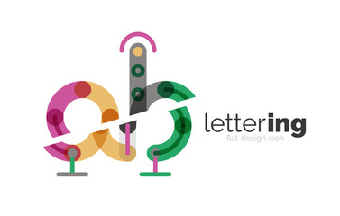 Letter logo business icon