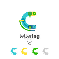 Linear business logo letter